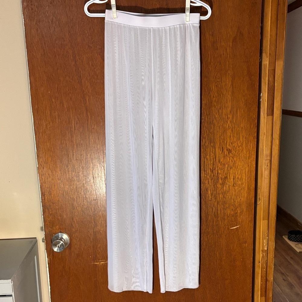 SHEIN White Swim Coverup Pants